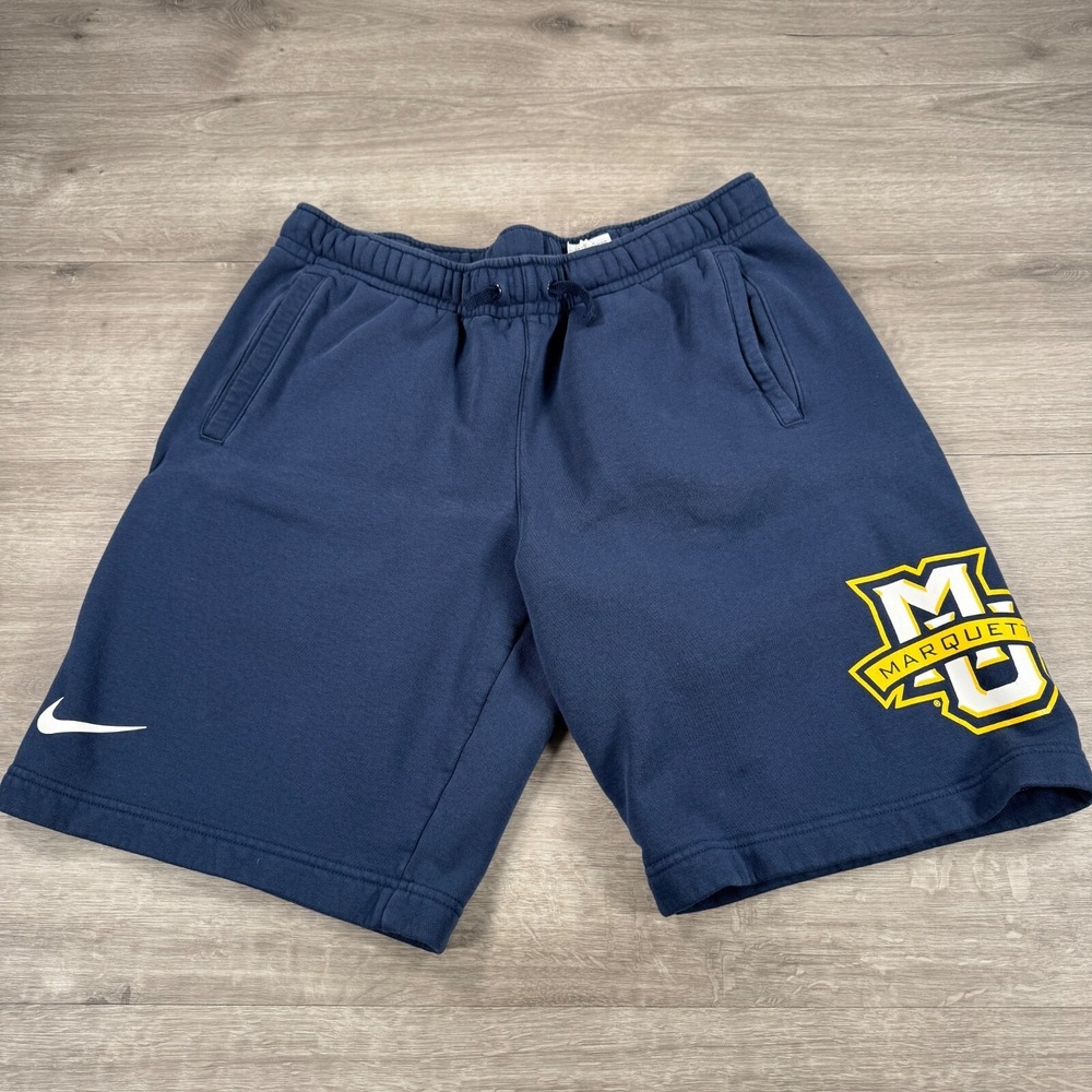 Nike Marquette University Golden Eagles Basketball Sweat Shorts Sz Large Y2K